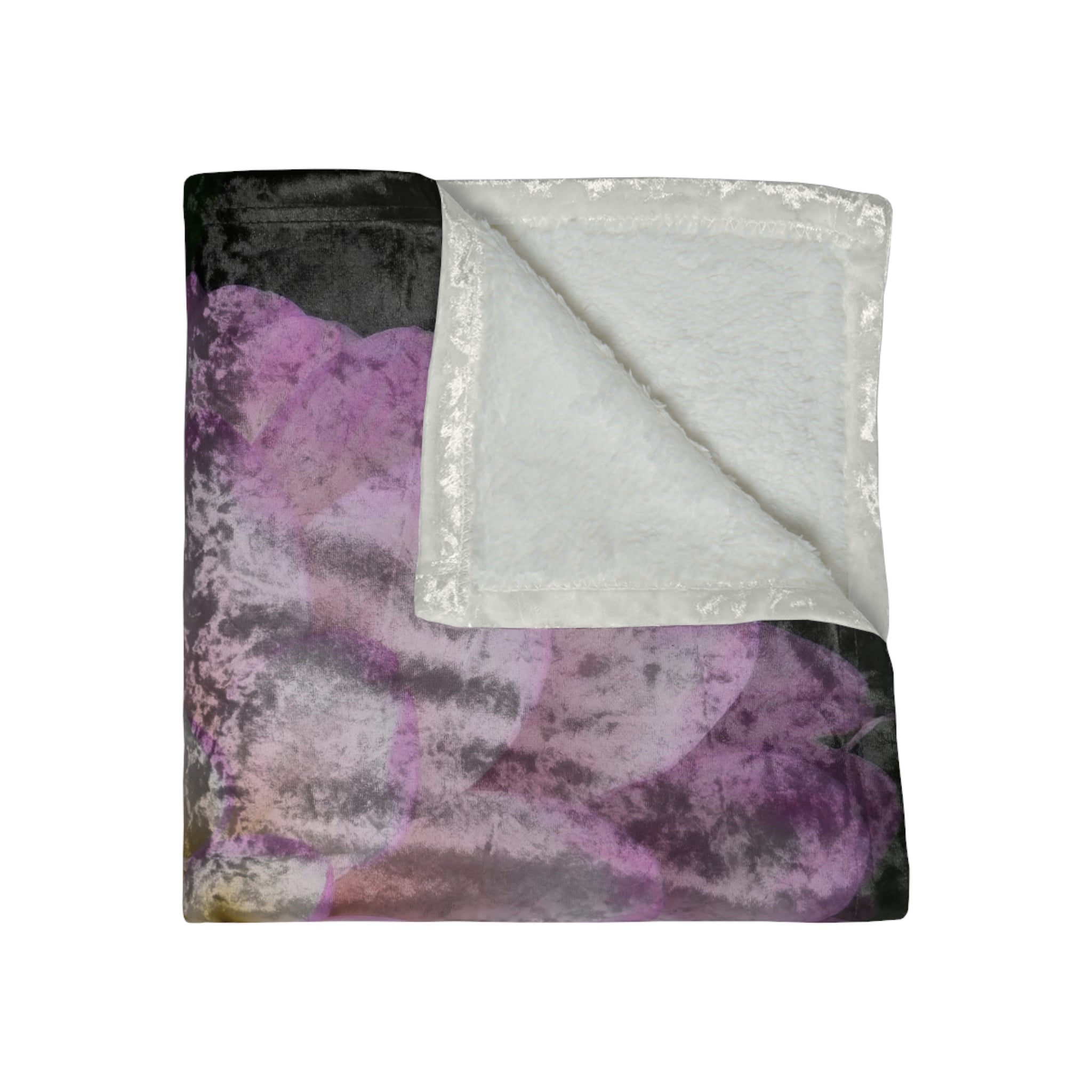 Purple Chrys [Crushed Velvet Blanket]